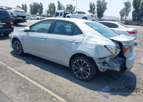 2015 Toyota Corolla S Plus z USA, uszkodzony, nr VIN 2T1BURHE6FC411791